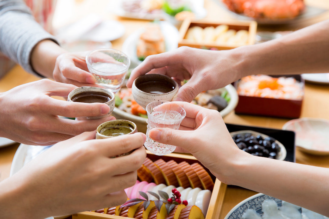 日本酒で乾杯