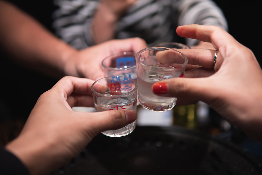 韓国酒で乾杯