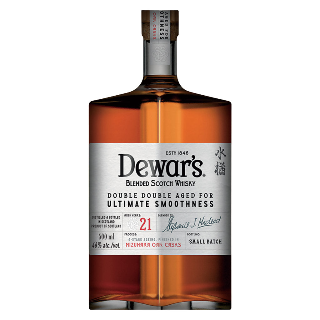 デュワーズ ダブルダブル 21年 ミズナラ 500ml – 酒類ドットコム