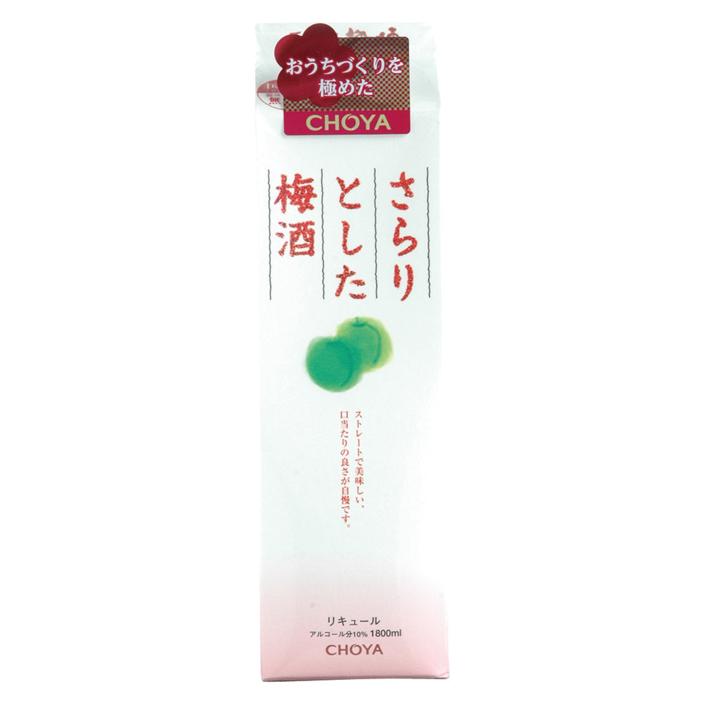 ❨特価‼❩ 大容量‼ CHOYA さらりとした梅酒 1800ml×6本セット 楽天市場】[大容量][1800ml] チョーヤ さらりとした梅酒 1800ml