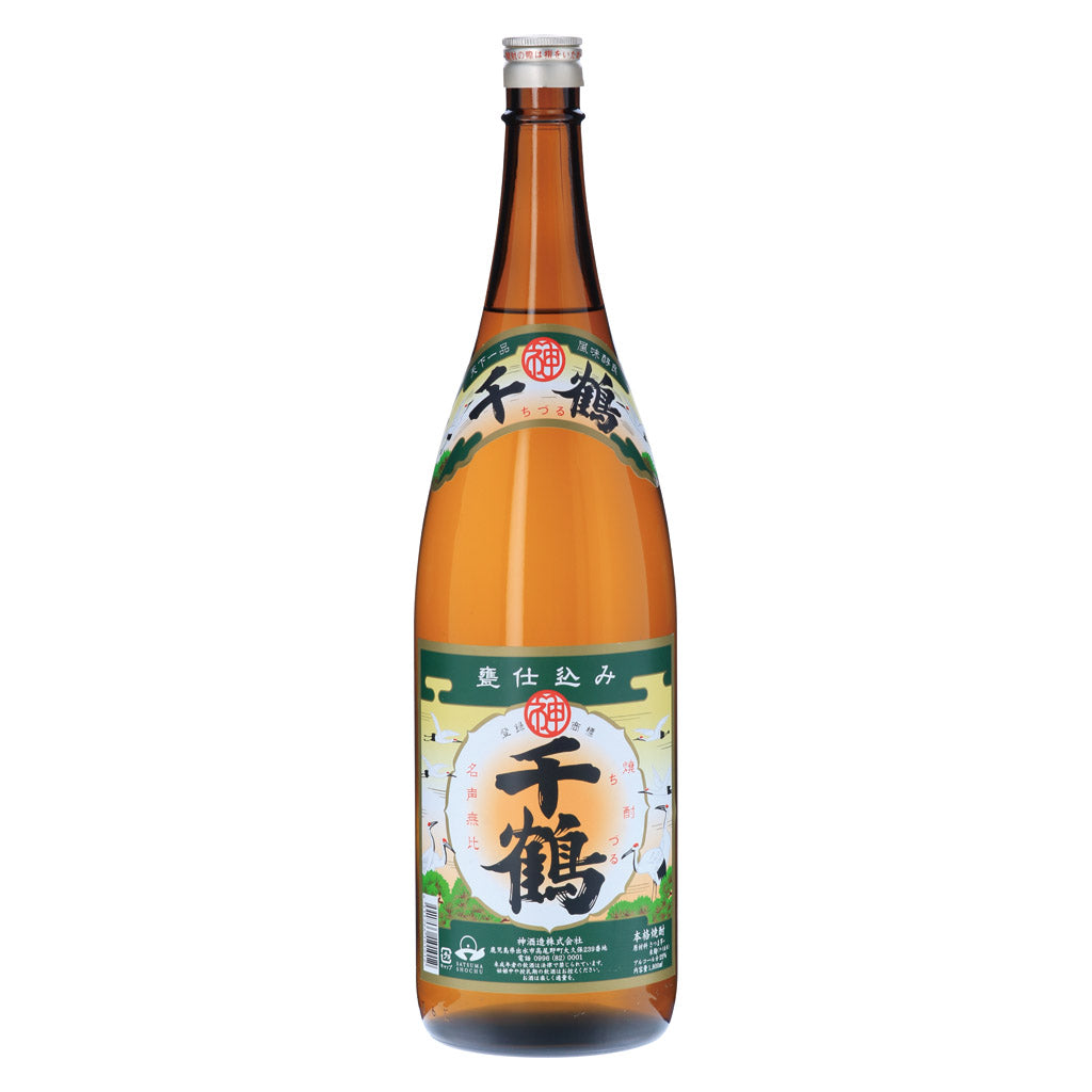 芋焼酎　さつま鶴亀　執印醸造株式会社　透明瓶　古酒　1800ml　ヴィンテージ 芋焼酎 さつま鶴亀 執印醸造株式会社 透明瓶 古酒 25度 1800ml
