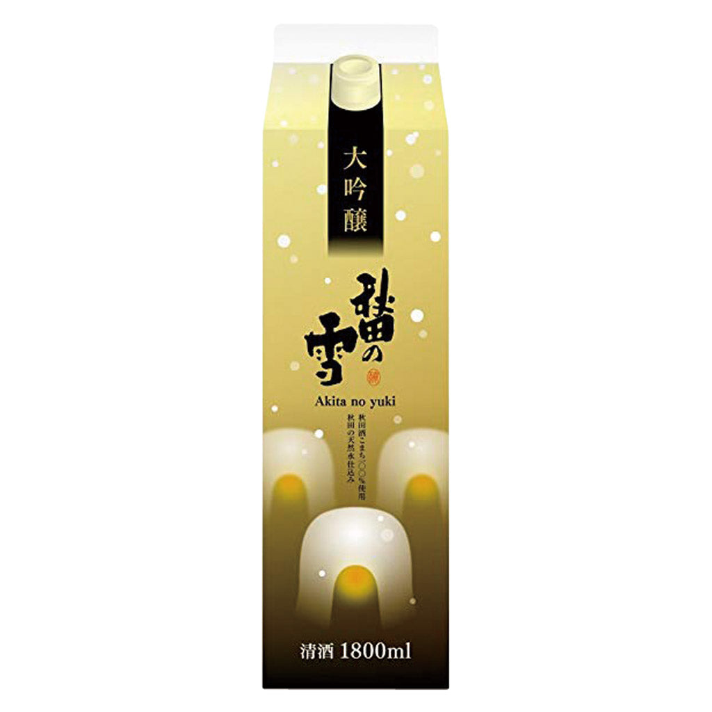 秋田の雪 大吟醸 1800mlパック – 酒類ドットコム