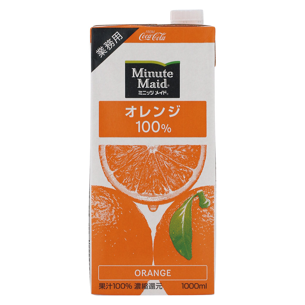 ミニッツメイド オレンジ100% 業務用 1Lパック(6本入り) – 酒類ドットコム