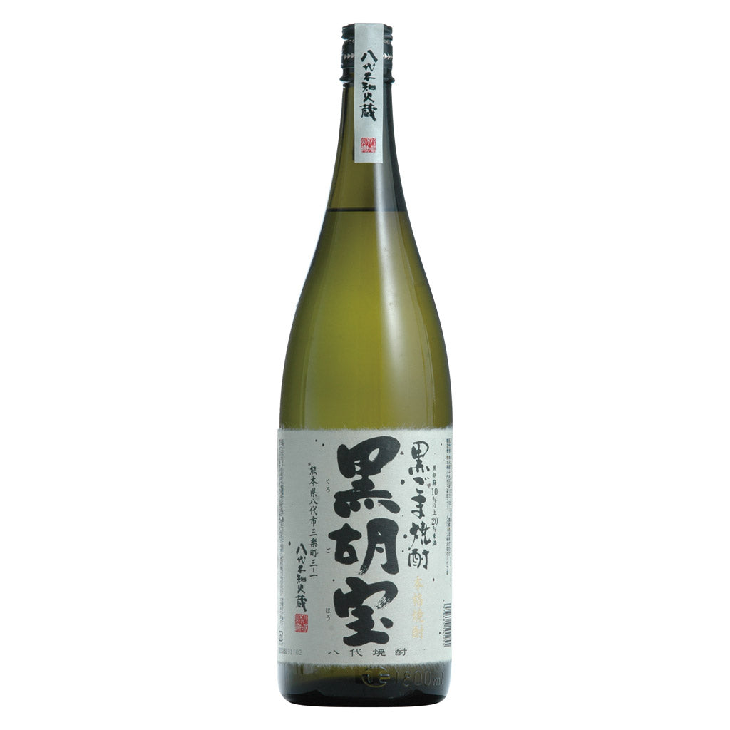 八代不知火蔵 黒ごま焼酎 黒胡宝 1800ml – 酒類ドットコム