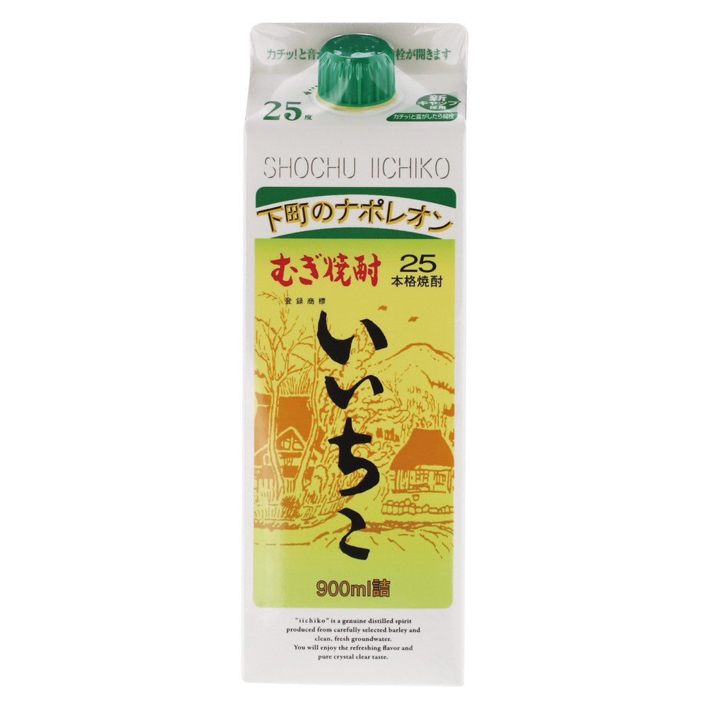 酒 Ys763 いいちこ麦25度1.8Lパック 1ケ一ス( 6本入 )