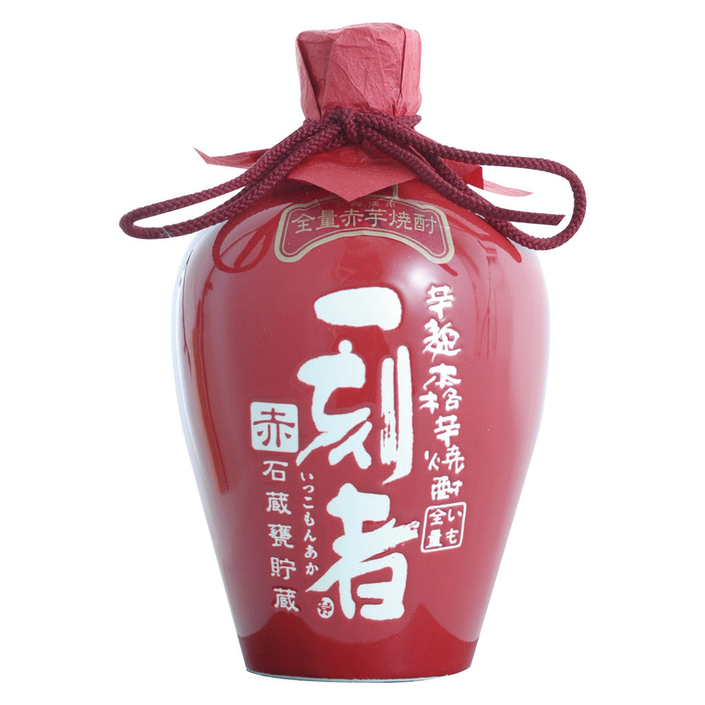 全量芋焼酎 一刻者 赤 石蔵甕貯蔵 陶器 720ml – 酒類ドットコム
