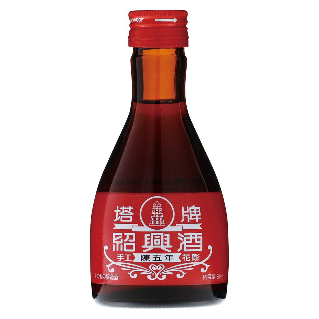 紹興酒・塔牌・花彫・陳五年・180ml・瓶(20本) – 酒類ドットコム